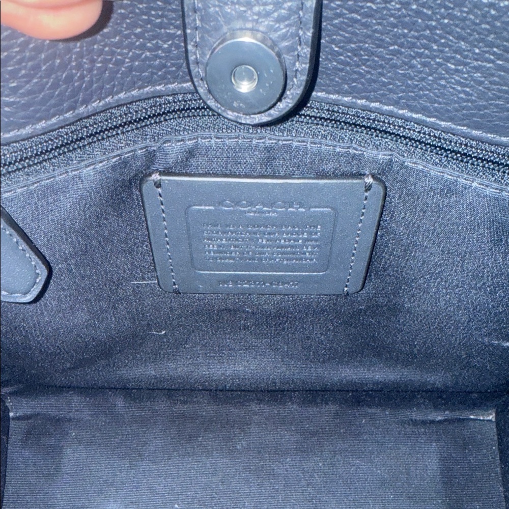 Coach Navy Blue Signature Tote Bag - Picture 3 of 7